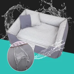 DOWNYPAWS - Panier d'hiver pour chiens de petite et moyenne taille - panier , amovible, lavable, imperméable - 60cmx50cmx15cm