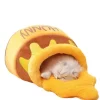 DOWNYPAWS - Panier Pour Chat En Forme De Pot De Miel, Tapis épais, Amovible Et Lavable