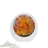 DOWNYPAWS - Plantes vertes artificielles fleurs en plastique créatives avec décoration de bureau lumineuse