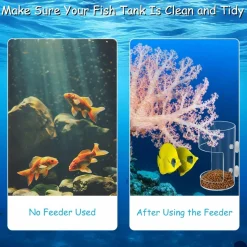 DOWNYPAWS - Plateau d'alimentation avec ventouse pour aquariums