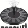 DOWNYPAWS - Pompe à eau solaire ronde pour fontaine d'extérieur