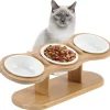 DOWNYPAWS - Réglablegamelle surélevée pour chat