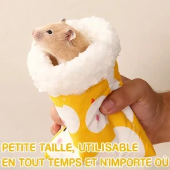 DOWNYPAWS - Sac de couchage - doux et chaud pour hamster cochon d’inde petit animal