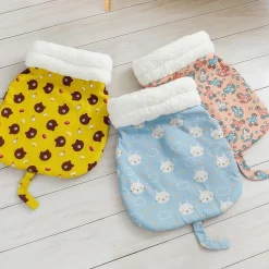 DOWNYPAWS - Sac de couchage pour chat: nid semi - fermé 360° chaud doux en peluche