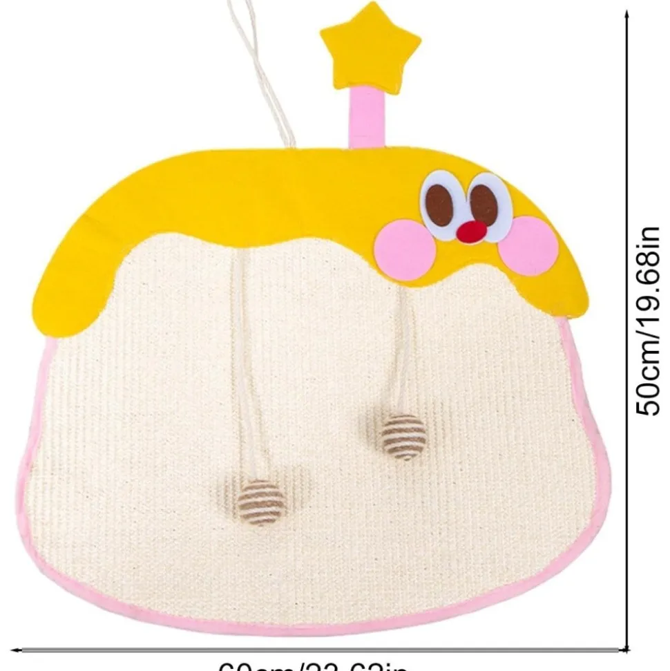 DOWNYPAWS - Tapis à gratter en sisal pour chat suspension