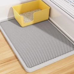 DOWNYPAWS - Tapis anti-éclaboussures et anti-taches pour litière pour chat 45*60cm