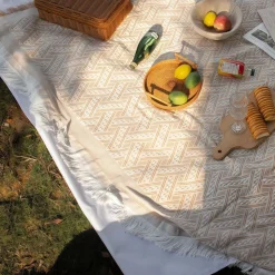 DOWNYPAWS - Tapis de sol extérieur pour camping 180x180cm - tapis de tente en extérieur