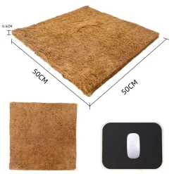 DOWNYPAWS - Tapis en fibre de noix de coco pour nid d'oiseau et animal de compagnie 50*50cm 5 pièces