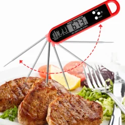 DOWNYPAWS - Thermomètre alimentaire multi-angle pliable noir (-50 - 300 °c)