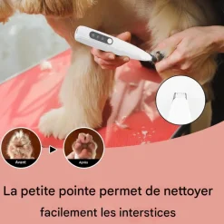 DOWNYPAWS - Tondeuse pattes chien chat avec affichage led