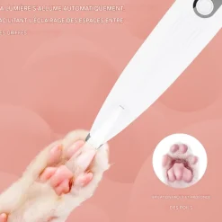 DOWNYPAWS - Tondeuse pattes chien chat avec affichage led