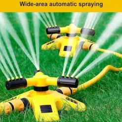 DOWNYPAWS - Tête d'arrosage automatique rotative à 360 degrés pour pépinière: arroseur à trois branches dispositif d'arrosage tandem
