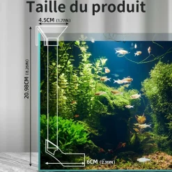 DOWNYPAWS - Tube d'alimentation double niveau pour aquarium