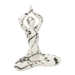 DRIMMER - Statuette yoga en céramique zoya splash