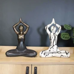 DRIMMER - Statuette yoga en céramique zoya