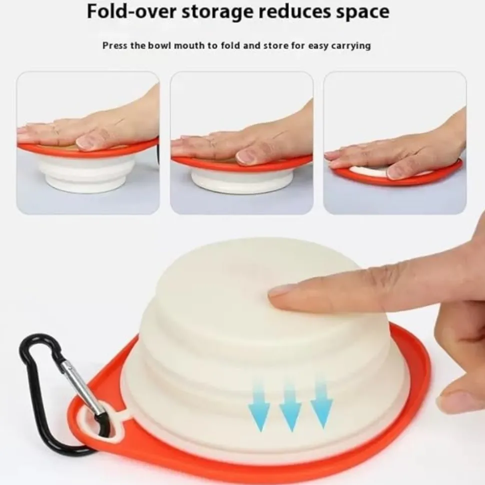 DTOPBUYAGE - Bol de nourriture pour chien en silicone pliable dtopbuyage