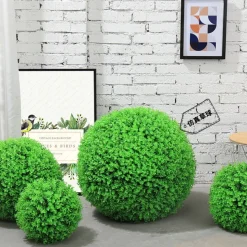DTOPBUYAGE - Boule de plante artificielle d'eucalyptus pour la décoration du plafond intérieur 25c 2pcs dtopbuyage