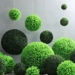 DTOPBUYAGE - Boule de plante artificielle de milan pour la décoration du plafond 23cm 2pcs dtopbuyage