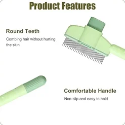 DTOPBUYAGE - Brosse autonettoyante magique pour chats et chiens élimine poils et puces