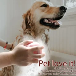 DTOPBUYAGE - Brosse de bain pour animaux de compagnie avec distributeur de shampooing dtopbuyage