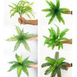 DTOPBUYAGE - Décoration pour mur de plantes artificielles - feuille à 12 têtes - dtopbuyage