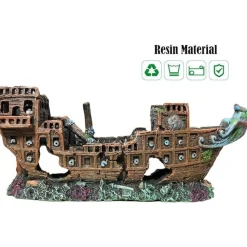 DTOPBUYAGE - Décorations aquarium résine eau douce salée