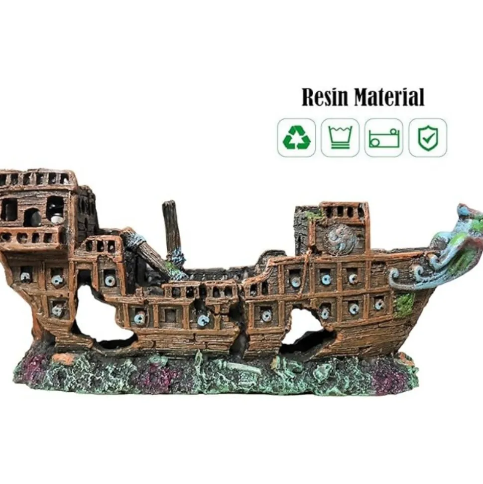 DTOPBUYAGE - Décorations aquarium résine eau douce salée