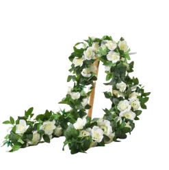 DTOPBUYAGE - Dtopbuyage - 16 rosiers artificiels blancs, 2 pièces