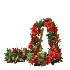 DTOPBUYAGE - Dtopbuyage - 16 rosiers artificiels rouges, 2 pièces