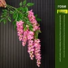 DTOPBUYAGE - Fleurs artificielles de glycine et de cassia fistula pour décoration du plafond rose*2 dtopbuyage