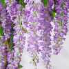 DTOPBUYAGE - Fleurs artificielles de glycine et de cassia fistula pour décoration du plafond violet*2 dtopbuyage