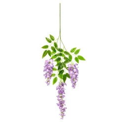 DTOPBUYAGE - Fleurs artificielles de glycine et de cassia fistula pour décoration du plafond violet*2 dtopbuyage