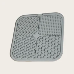 DTOPBUYAGE - Gamelle silicone à ventouse pour chien gris