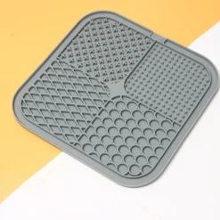 DTOPBUYAGE - Gamelle silicone à ventouse pour chien gris