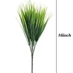DTOPBUYAGE - Herbe artificielle - fleurs en plastique à 7 branches - décoration pour jardin - dtopbuyage
