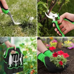 DTOPBUYAGE - Kit d'outils de jardinage 4 - pièces jaune dtopbuyage