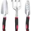 DTOPBUYAGE - Kit d'outils de jardinage 3 - pièces rouge dtopbuyage