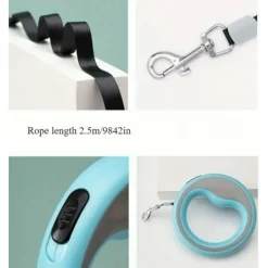 DTOPBUYAGE - Laisse enrouleur 360 degrés sans noeud pour petits et moyens chiens