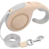 DTOPBUYAGE - Laisse extensible verrouillée 5m dorée chien
