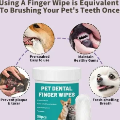 DTOPBUYAGE - Lingettes nettoyantes pour chien et chat
