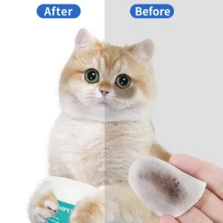DTOPBUYAGE - Lot de 100 - lingettes douces pour les yeux de chat et chien