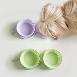 DTOPBUYAGE - Lot de 2 gamelles pliables pour chien de voyage dtopbuyage