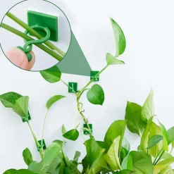 DTOPBUYAGE - Lot de 50 pinces à plantes pour support mural dtopbuyage