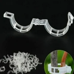 DTOPBUYAGE - Lot de 50 pinces plastiques pour plantes blanc dtopbuyage