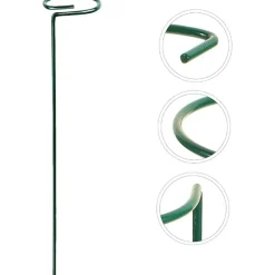 DTOPBUYAGE - Lot de 10 tuteurs en métal pour plantes