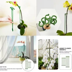DTOPBUYAGE - Lot de 10 tuteurs pour plantes intérieures 17cm dtopbuyage
