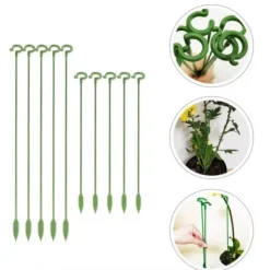 DTOPBUYAGE - Lot de 10 tuteurs pour plantes intérieures 27cm dtopbuyage