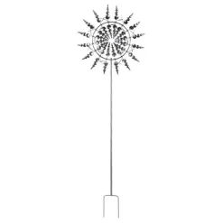 DTOPBUYAGE - Moulinets de décoration pour jardin argent dtopbuyage