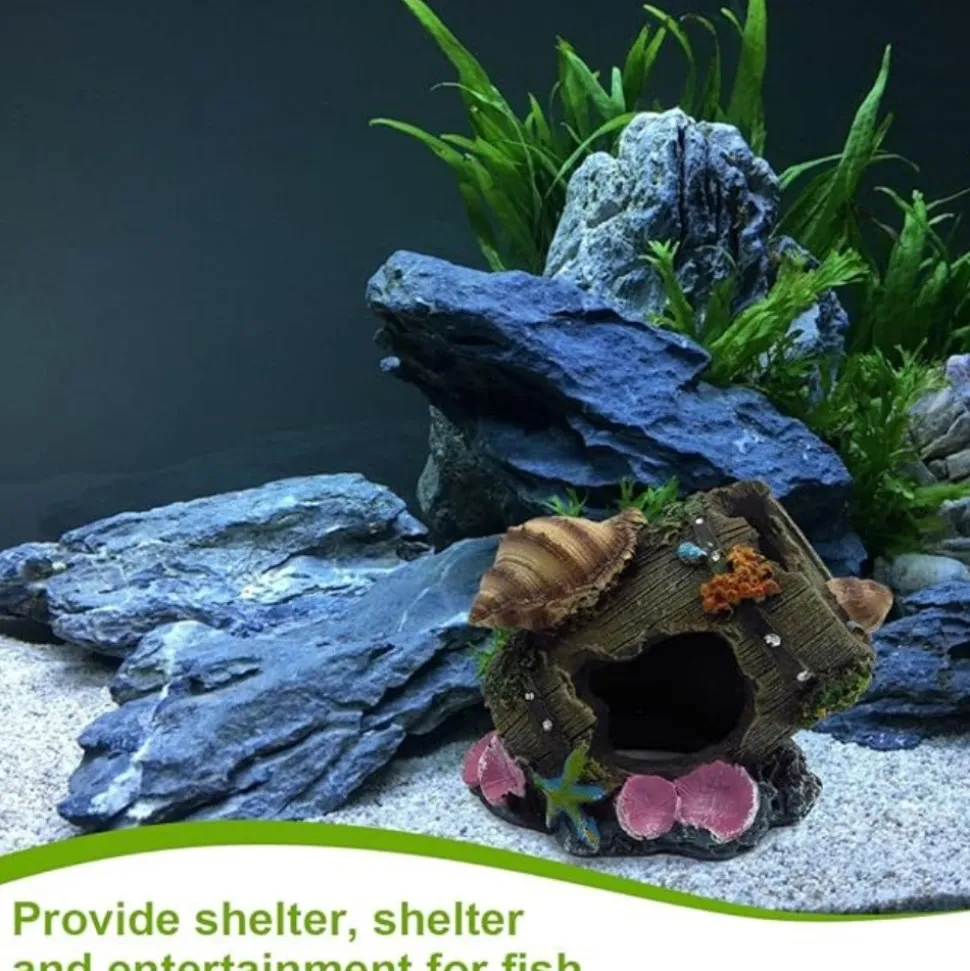 DTOPBUYAGE - Ornement aquarium barrel cave 1 pcs