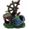 DTOPBUYAGE - Ornement aquarium barrel cave 1 pcs